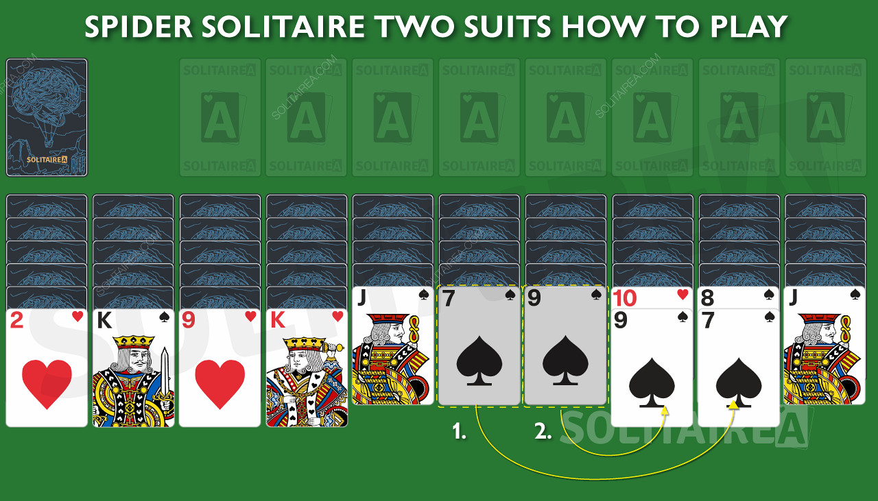 Spider Solitaire two Suits - How to Play?